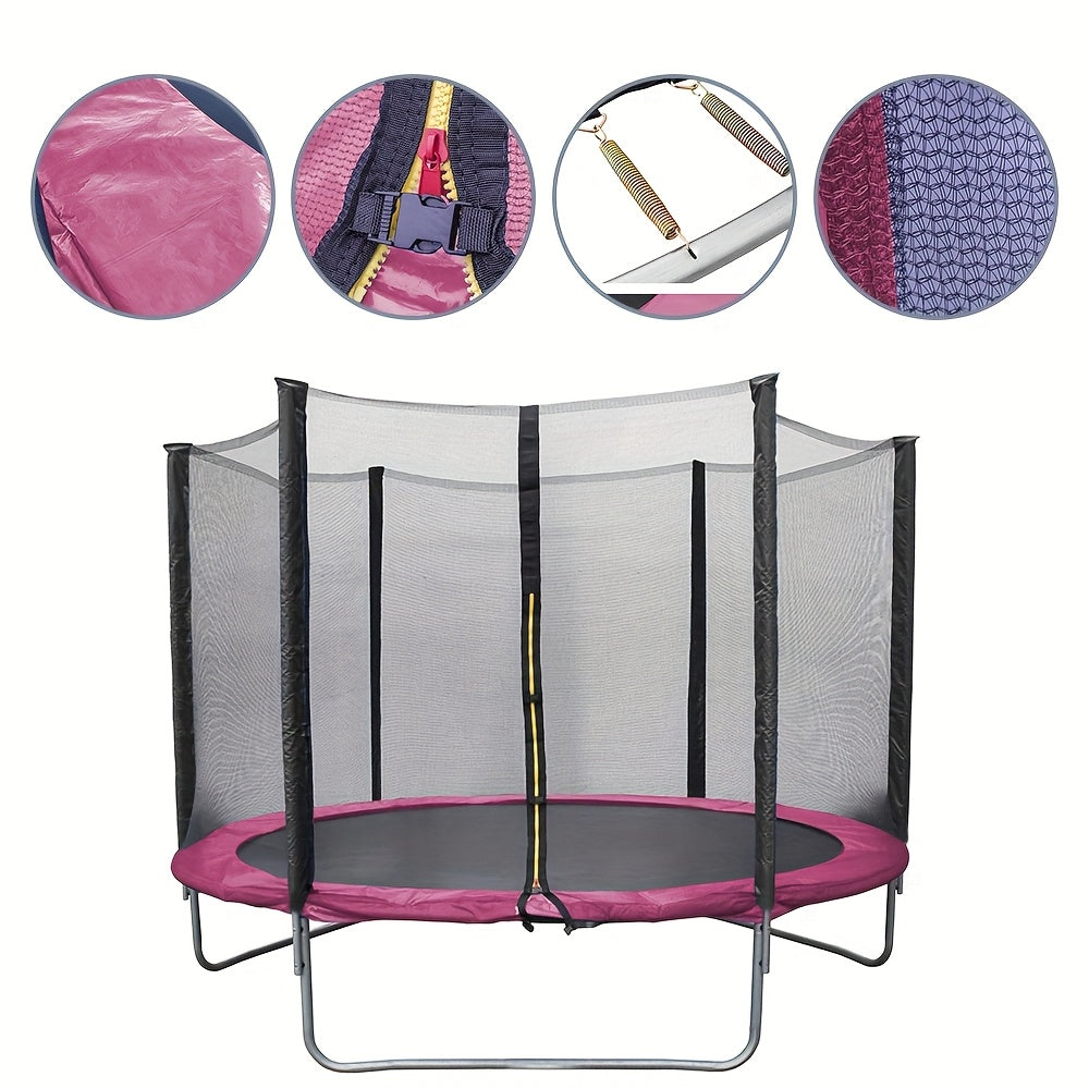 TrampFit Pro: Heavy-Duty Pink Trampoline for All