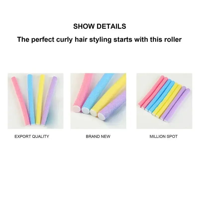 10 Outils de Coiffure Flexibles pour Boucles sans Chaleur - Zone shopping
