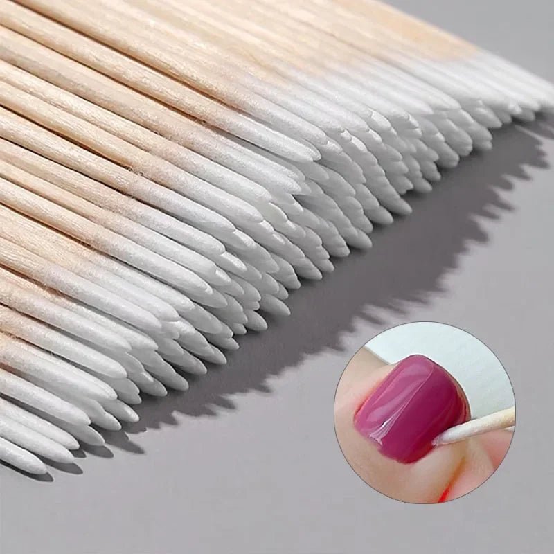100 bâtons en bois pour manucure et nettoyage - Outils de beauté - Zone shopping