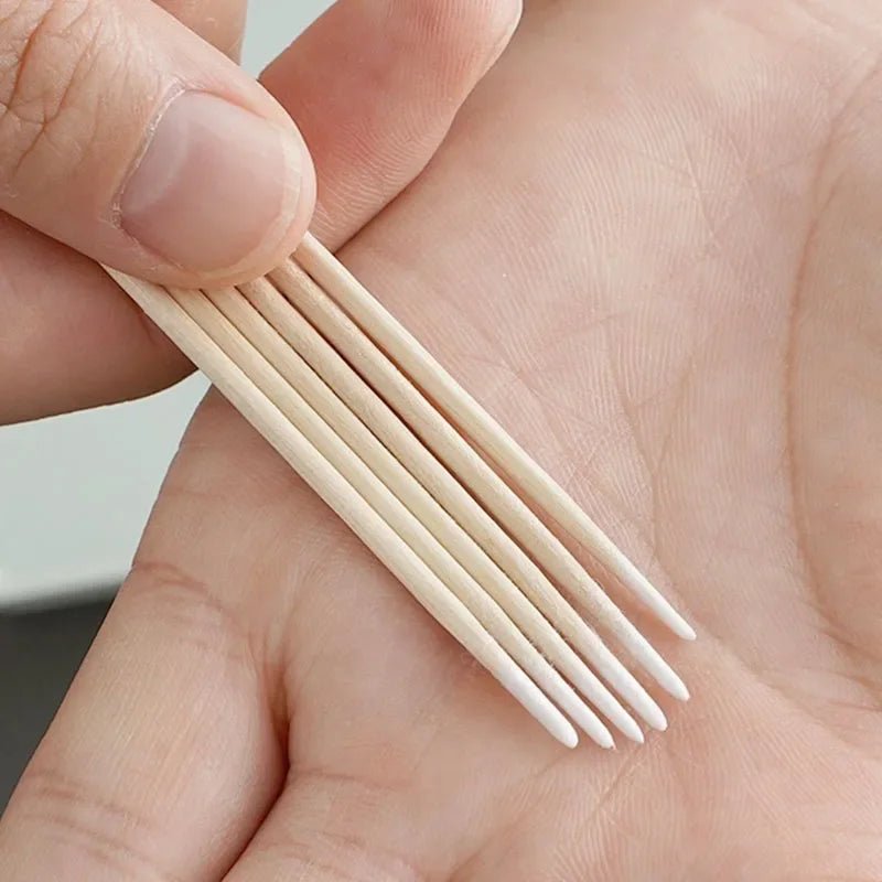 100 bâtons en bois pour manucure et nettoyage - Outils de beauté - Zone shopping