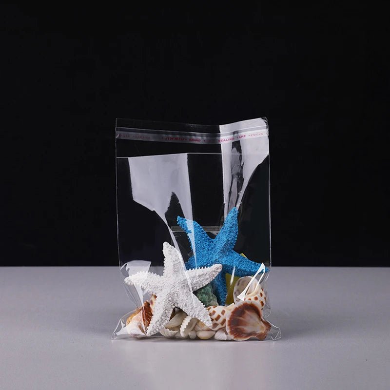 100 sacs auto - adhésifs transparents pour bonbons et cadeaux - Zone shopping