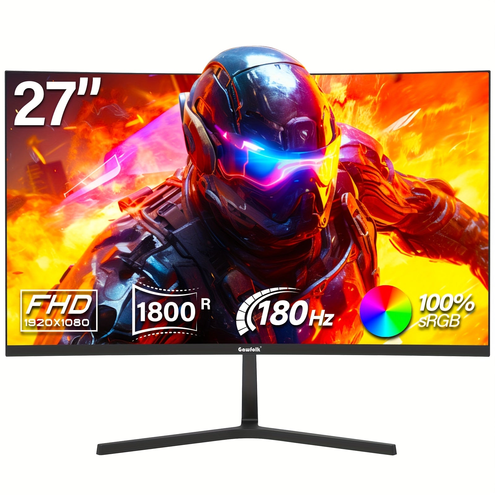 Gawfolk 34 Ultrawide Curved Gaming Monitor 165Hz