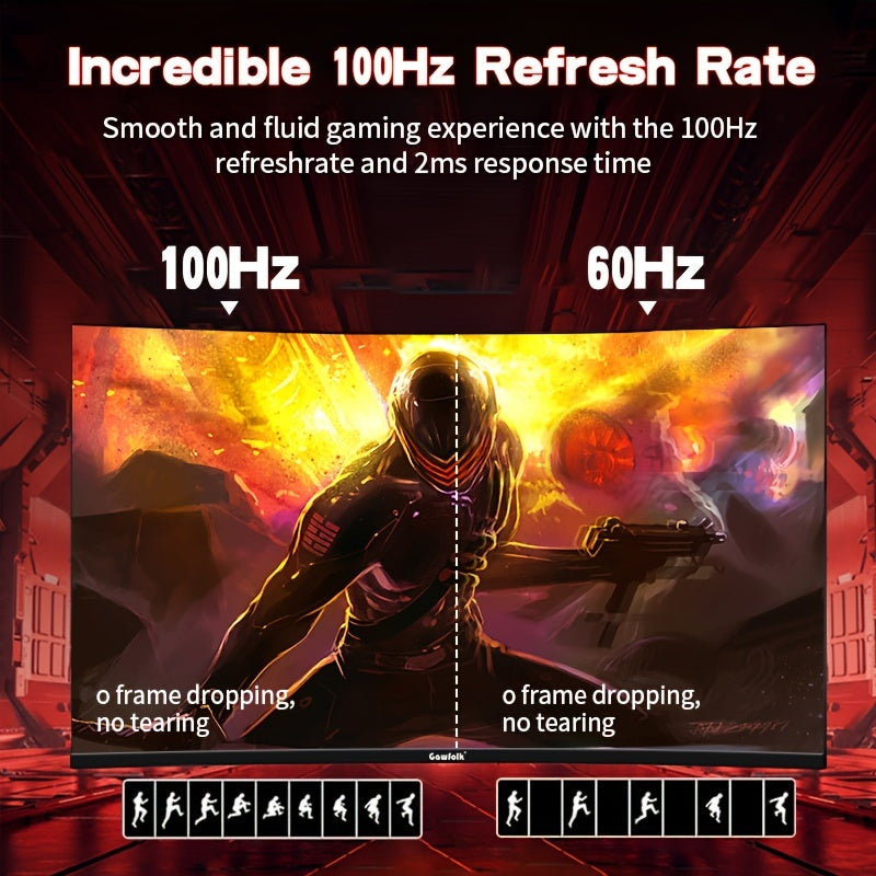 Écran incurvé GAWFOLK 27 100Hz Full HD 1800R