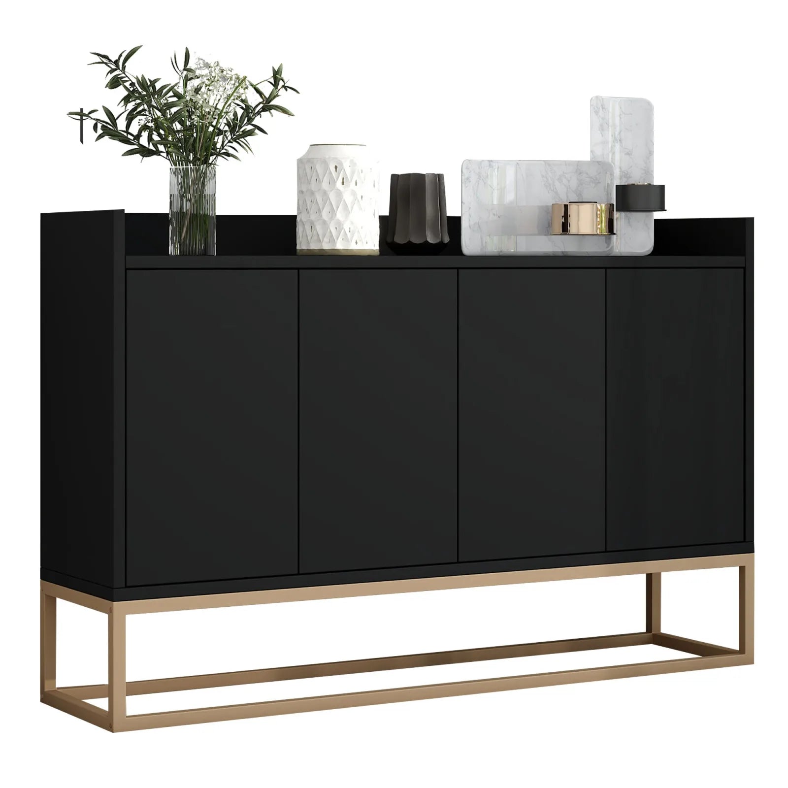 Buffet Élégance 4 Portes - Rangement Moderne 120 cm