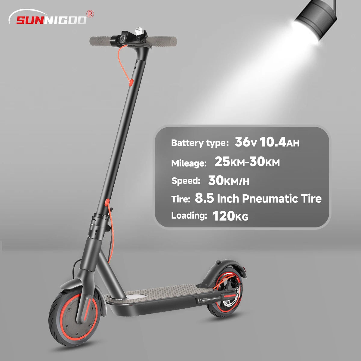 SUNNIGOO N7PRO - Trottinette Électrique 30km