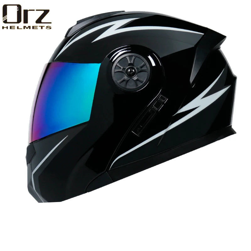 Orz Modular DOT Motorcycle Helmet with Dual Visor