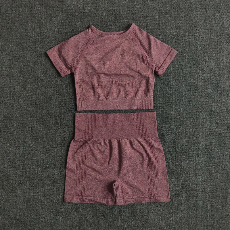 Ensemble Yoga Femme Sans Couture Élégance