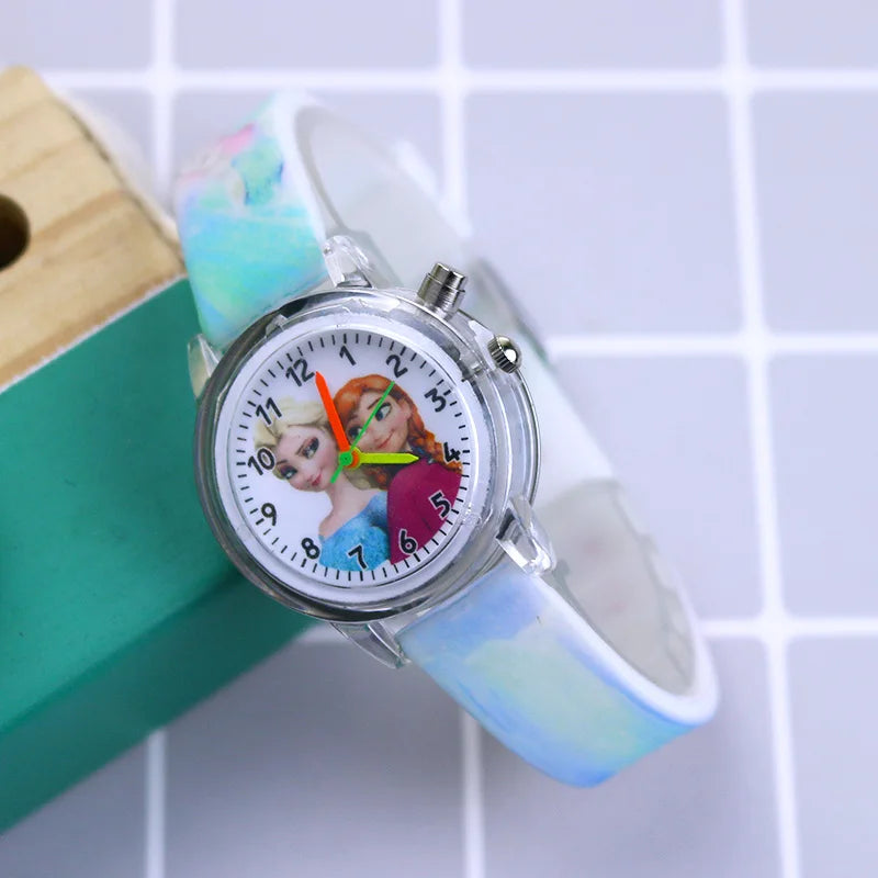 Montre Elsa Magique pour Enfants - Bracelet en Silicone