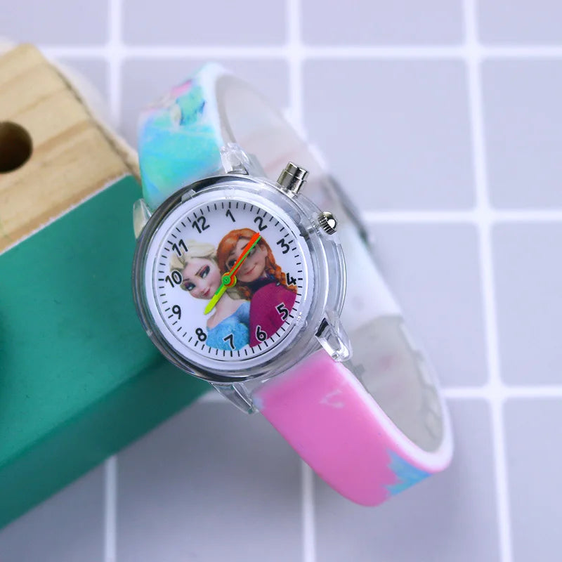Montre Elsa Magique pour Enfants - Bracelet en Silicone