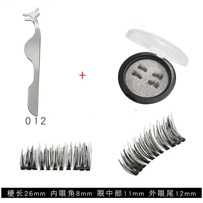 Cils Magnétiques 3D - Ensemble de 4 Aimants Naturels