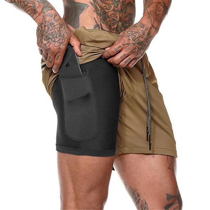 Shorts Sportifs 2 en 1 KAIERKANG