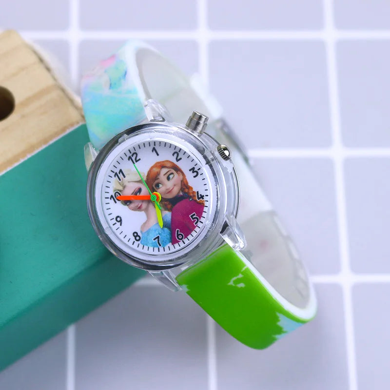 Montre Elsa Magique pour Enfants - Bracelet en Silicone