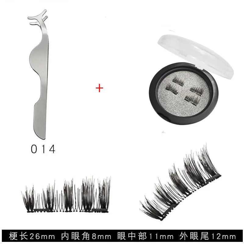 Cils Magnétiques 3D - Ensemble de 4 Aimants Naturels