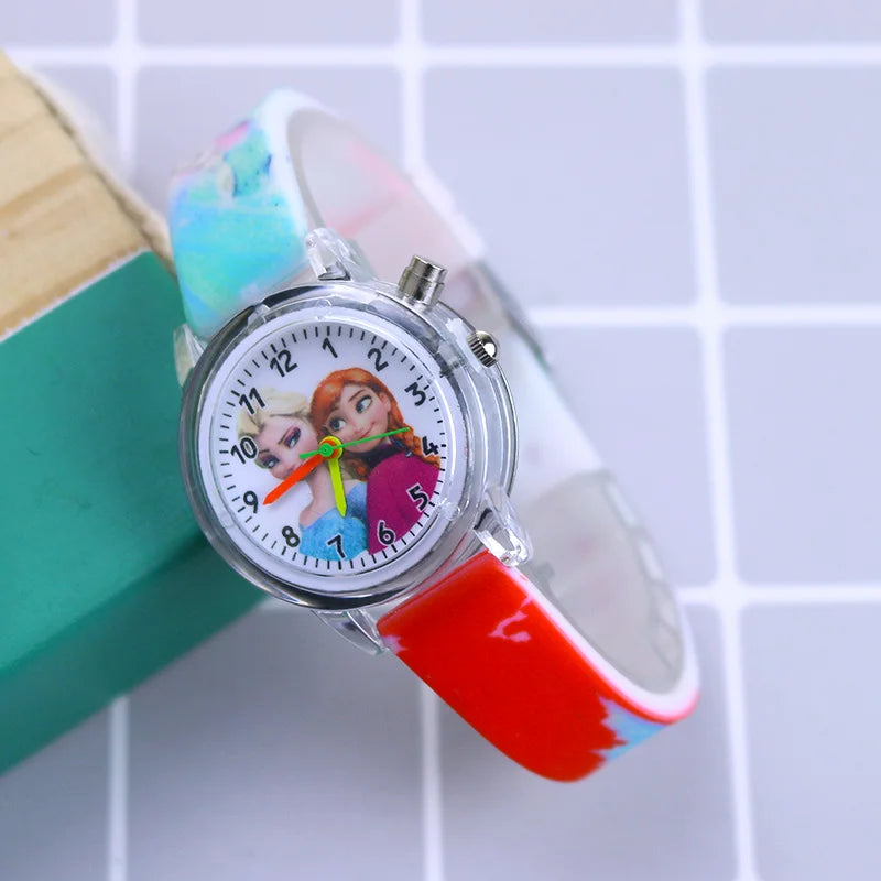 Montre Elsa Magique pour Enfants - Bracelet en Silicone
