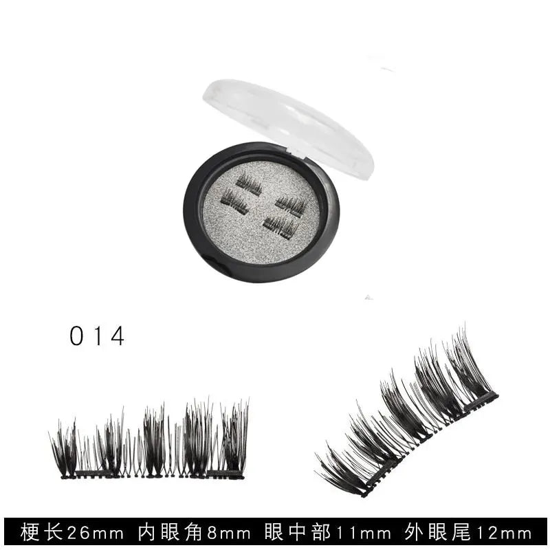 Cils Magnétiques 3D - Ensemble de 4 Aimants Naturels