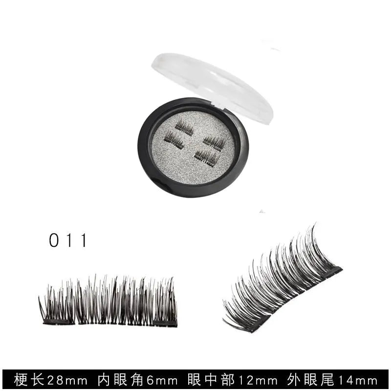 Cils Magnétiques 3D - Ensemble de 4 Aimants Naturels