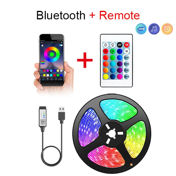 Ruban LED Bluetooth RGB Flexible 5V