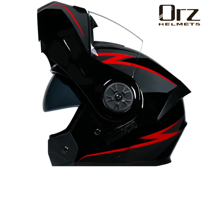 Orz Modular DOT Motorcycle Helmet with Dual Visor