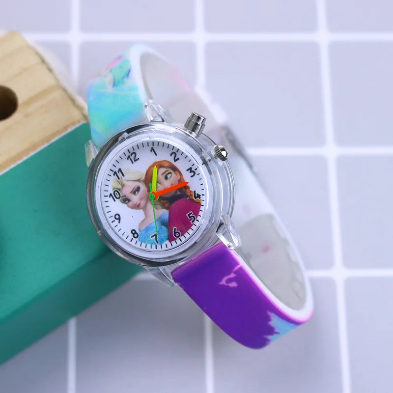 Montre Elsa Magique pour Enfants - Bracelet en Silicone