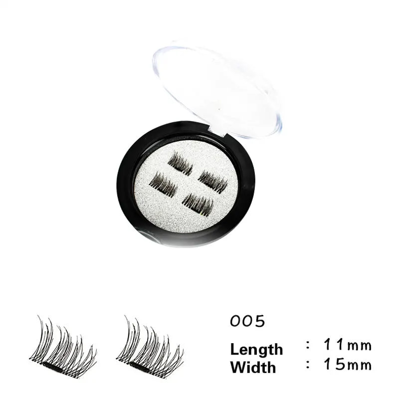 Cils Magnétiques 3D - Ensemble de 4 Aimants Naturels