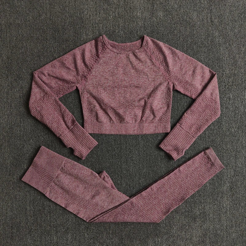 Ensemble Yoga Femme Sans Couture Élégance