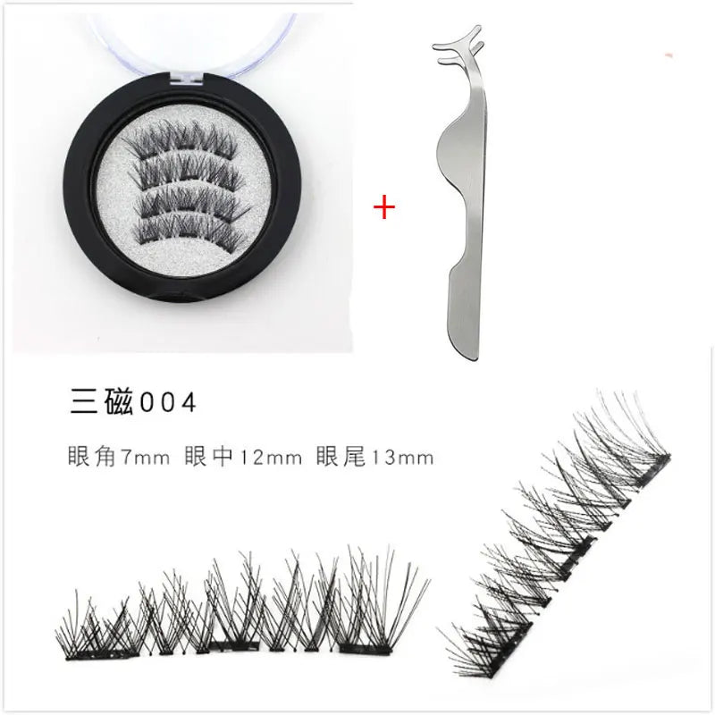 Cils Magnétiques 3D - Ensemble de 4 Aimants Naturels