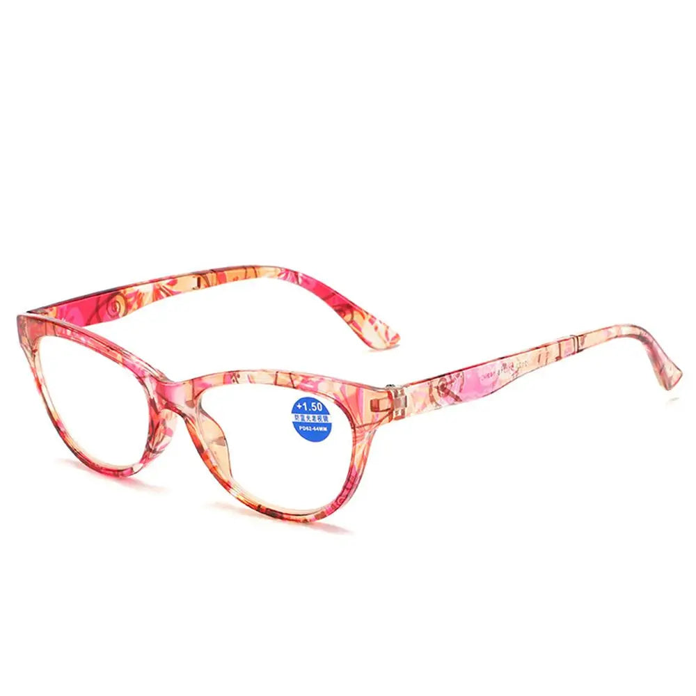 Lunettes de lecture anti-lumière bleue fleuries