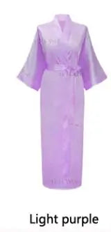 Robe Satinée Plus Taille S-XXXL Kimono Élégant