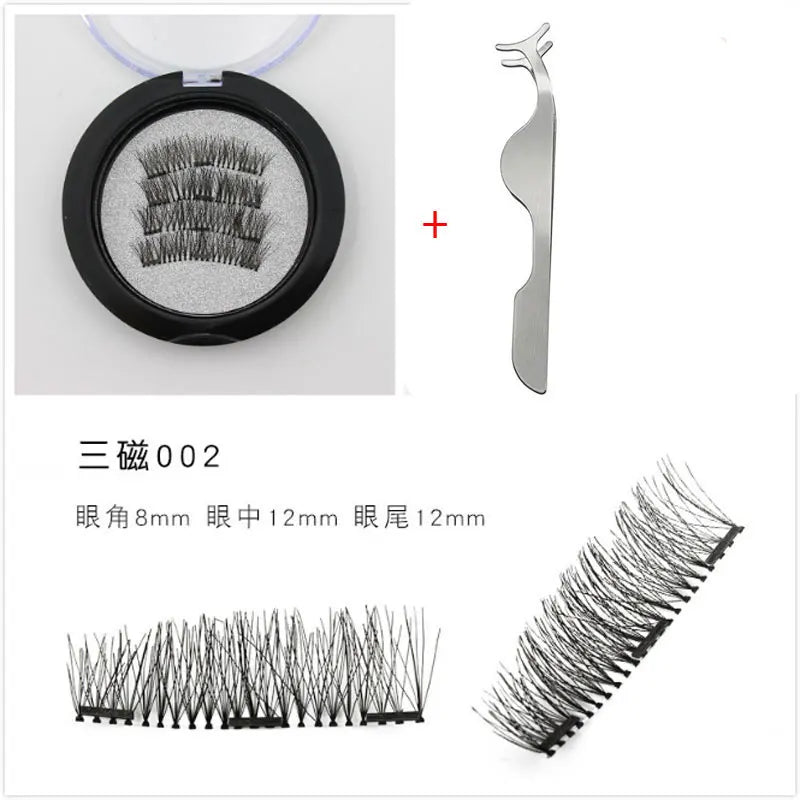 Cils Magnétiques 3D - Ensemble de 4 Aimants Naturels