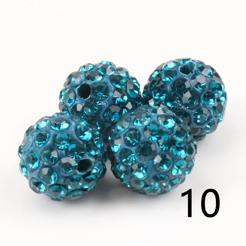 Perles Cristal 10mm - 33 Couleurs DIY