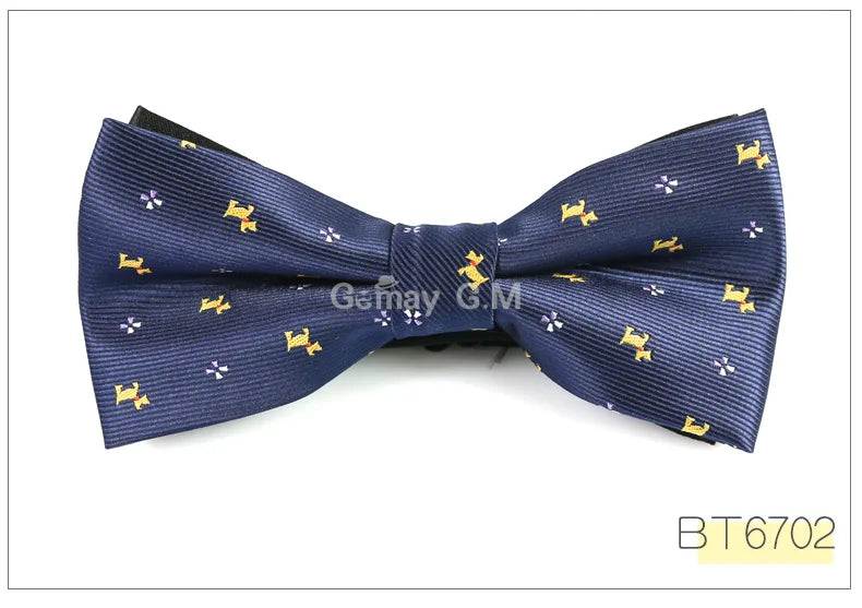 Floral Animal Bow Tie for Men - Stylish Casual Wear