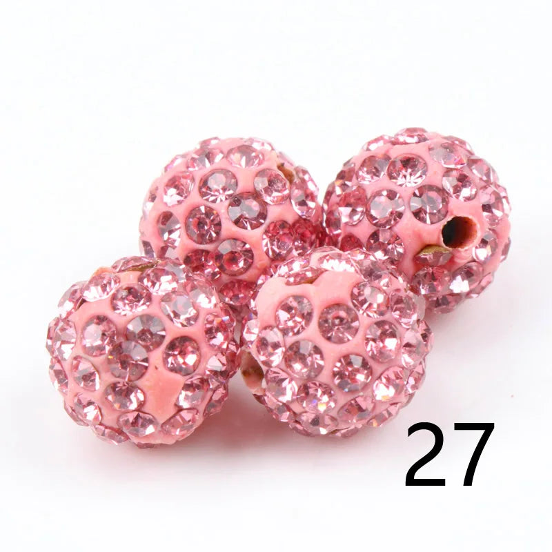 Perles Cristal 10mm - 33 Couleurs DIY