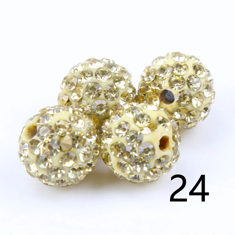 Perles Cristal 10mm - 33 Couleurs DIY