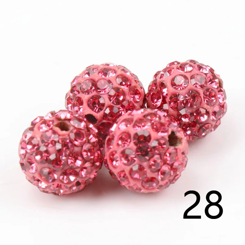Perles Cristal 10mm - 33 Couleurs DIY