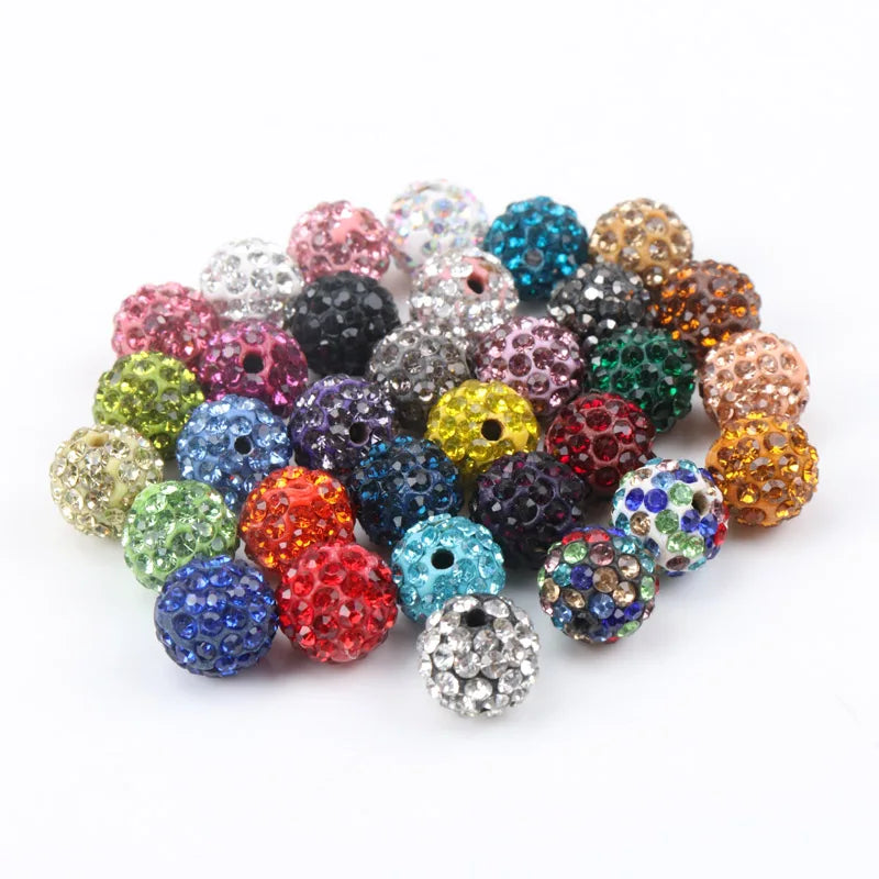 Perles Cristal 10mm - 33 Couleurs DIY