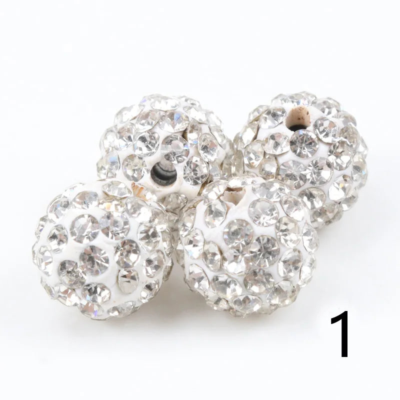 Perles Cristal 10mm - 33 Couleurs DIY