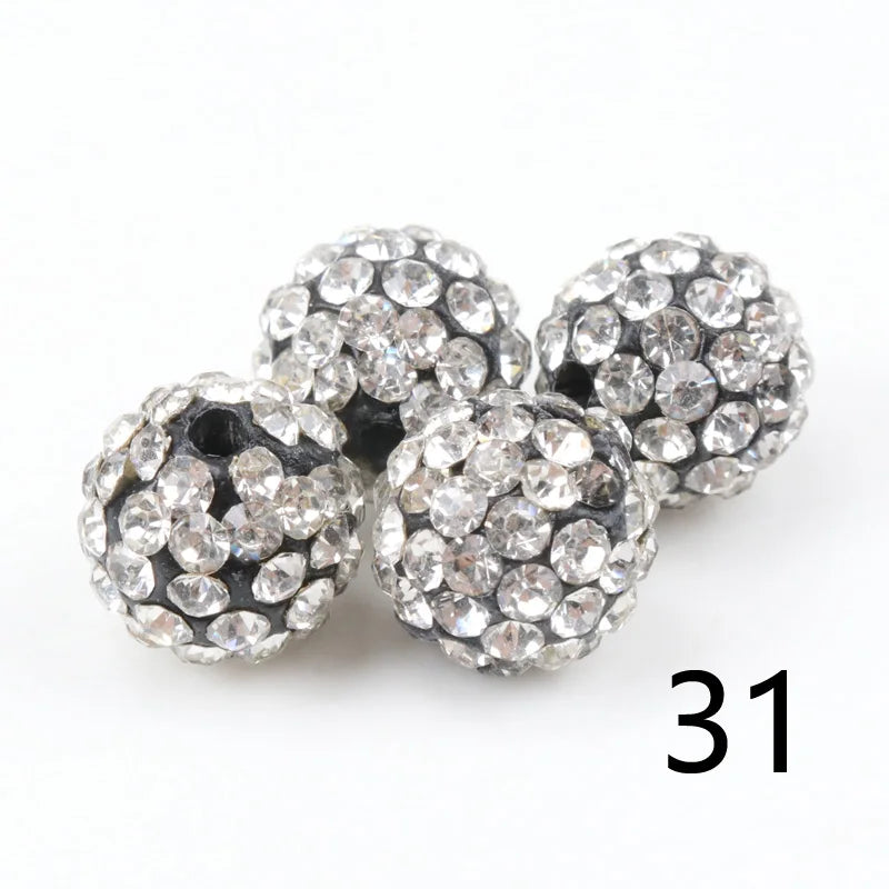 Perles Cristal 10mm - 33 Couleurs DIY