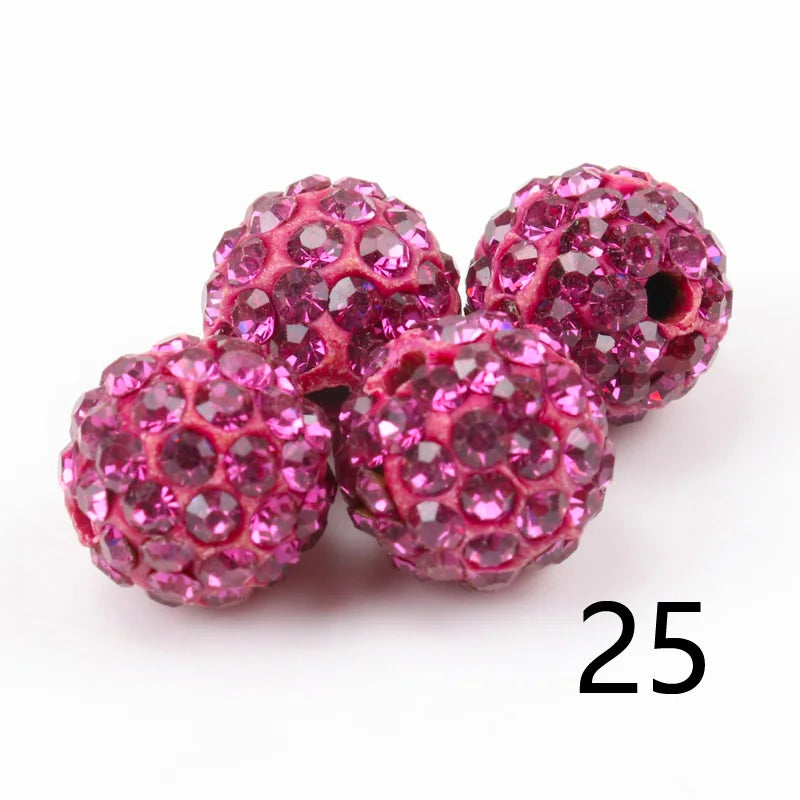 Perles Cristal 10mm - 33 Couleurs DIY