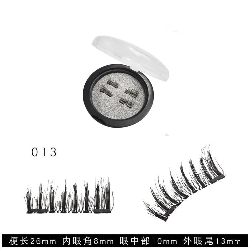 Cils Magnétiques 3D - Ensemble de 4 Aimants Naturels