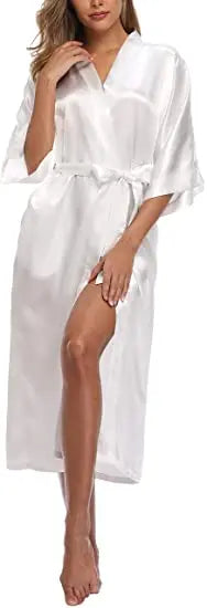 Kimono Satin Plus Size Élégance