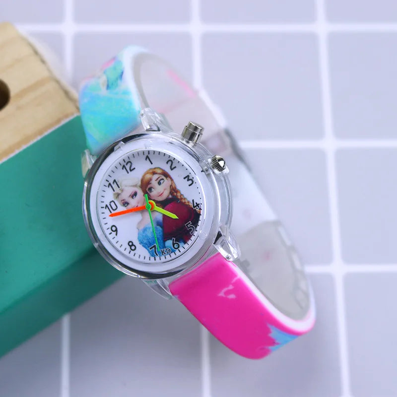 Montre Elsa Magique pour Enfants - Bracelet en Silicone