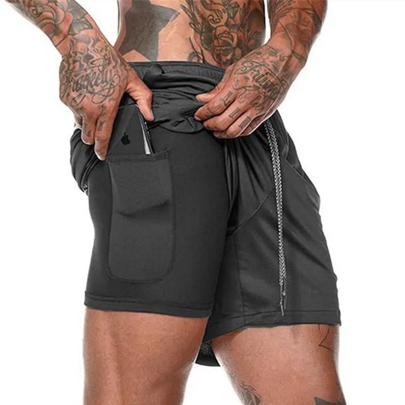 Shorts Sportifs 2 en 1 KAIERKANG