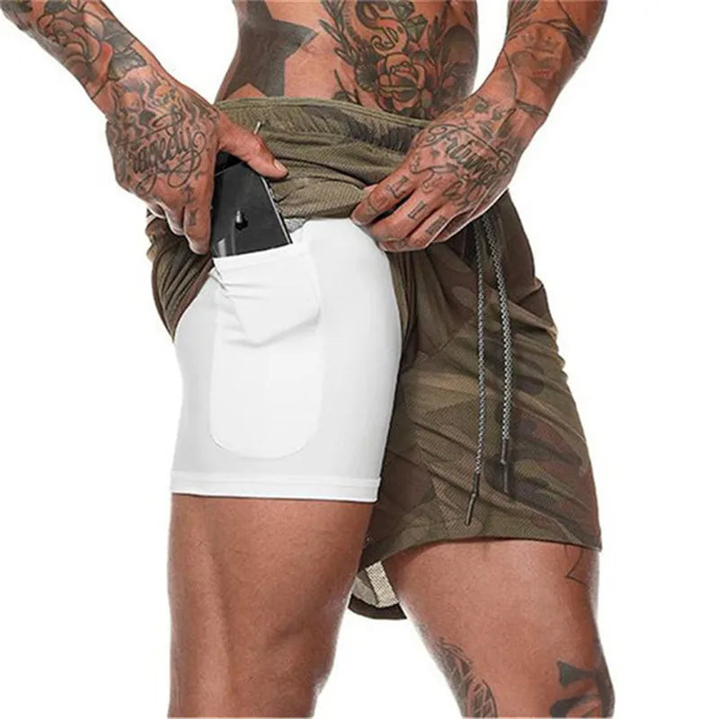 Shorts Sportifs 2 en 1 KAIERKANG
