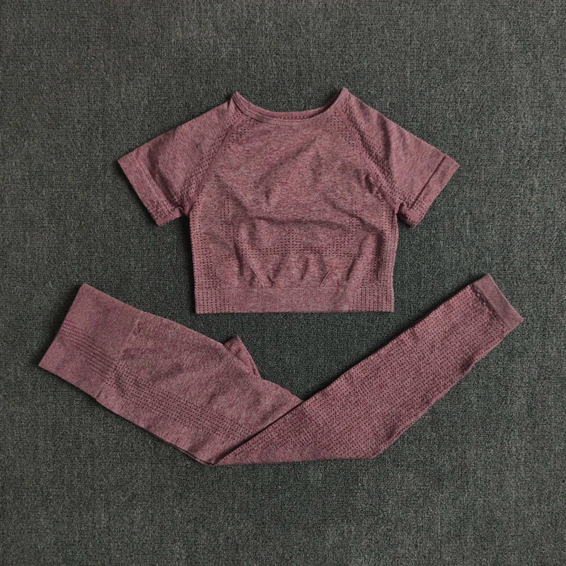 Ensemble Yoga Femme Sans Couture Élégance