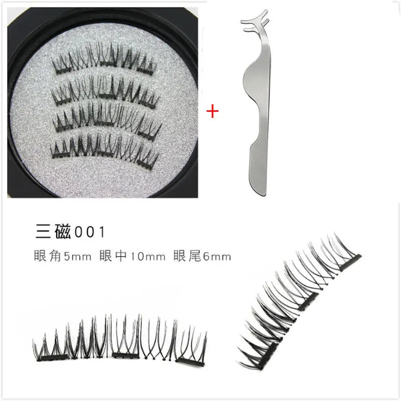 Cils Magnétiques 3D - Ensemble de 4 Aimants Naturels