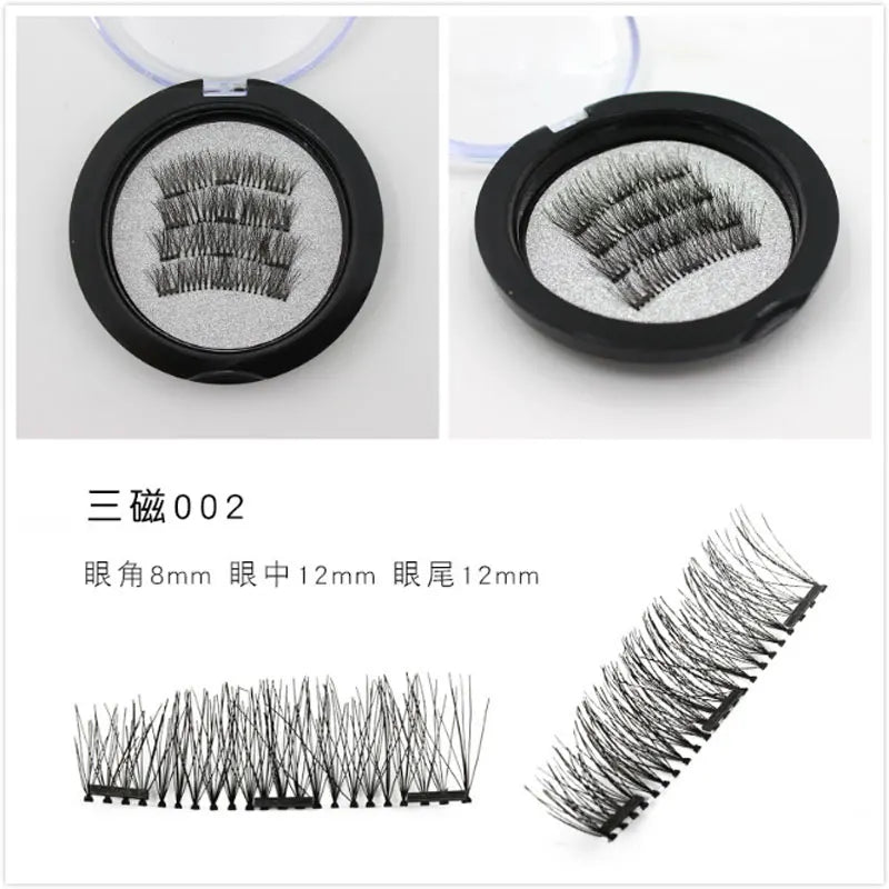 Cils Magnétiques 3D - Ensemble de 4 Aimants Naturels