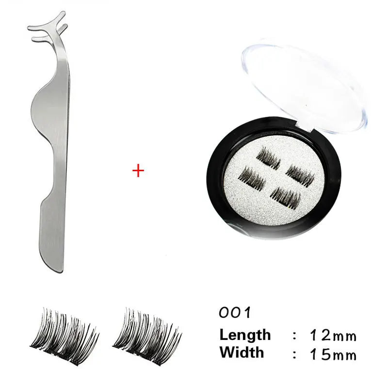 Cils Magnétiques 3D - Ensemble de 4 Aimants Naturels