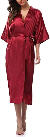 Kimono Satinée Grande Taille Élégant