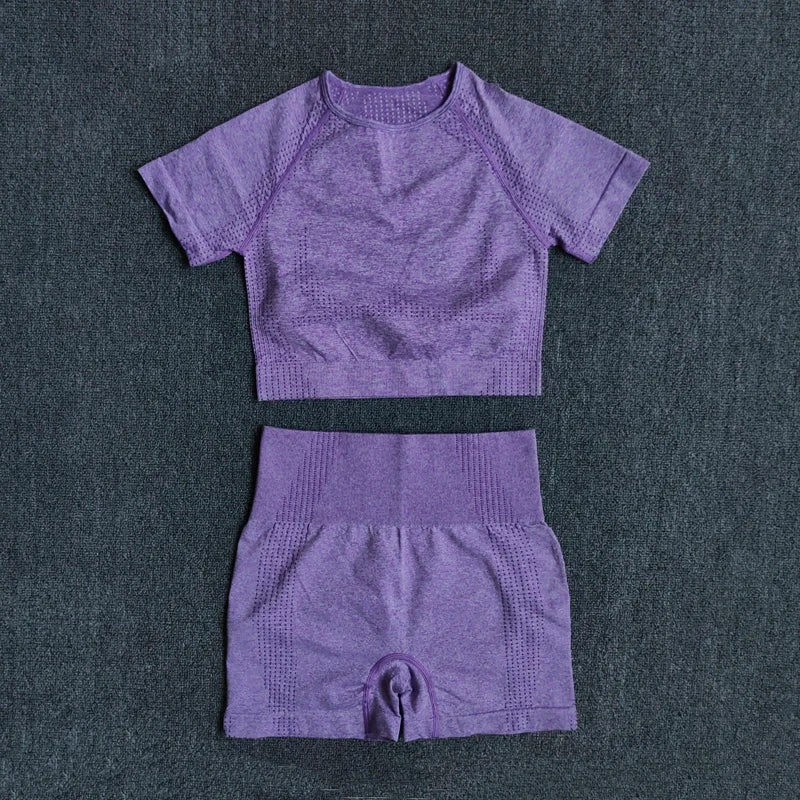 Ensemble Yoga Femme Sans Couture Élégance