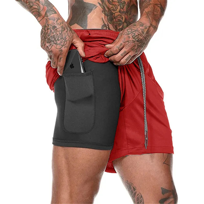 Shorts Sportifs 2 en 1 KAIERKANG